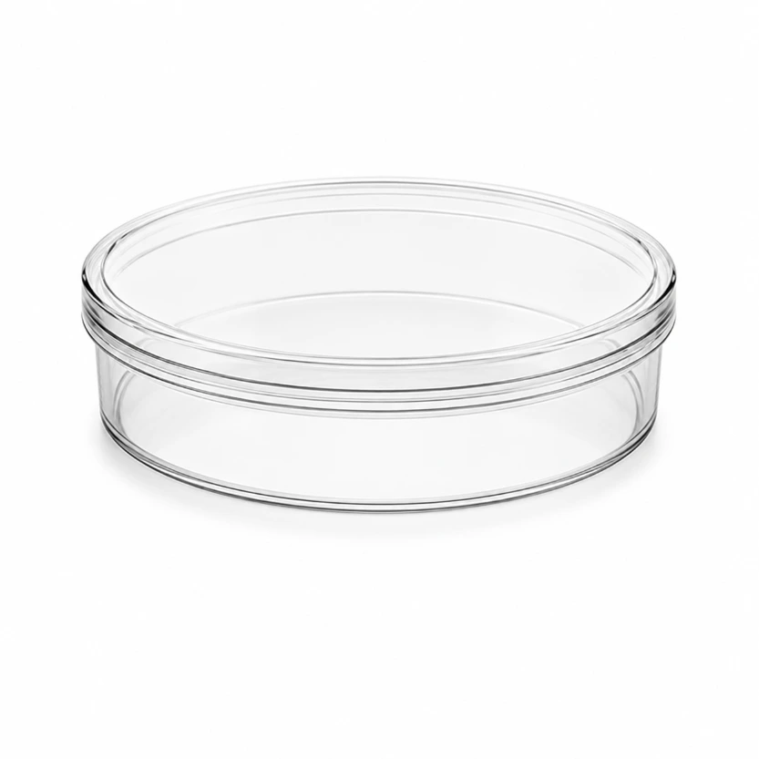 MAY 435 - Plastikbecher (175 Stück) - RUND LARGE - 750 ml - 200x34mm - (Becher+Deckel)