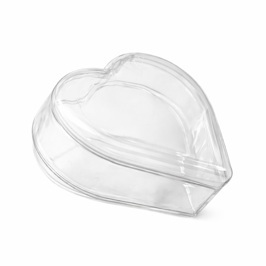 MAY 336 - Plastikbecher (180 Stück) - HERZ - 400 ml - 120x115x48mm - (Becher+Deckel)