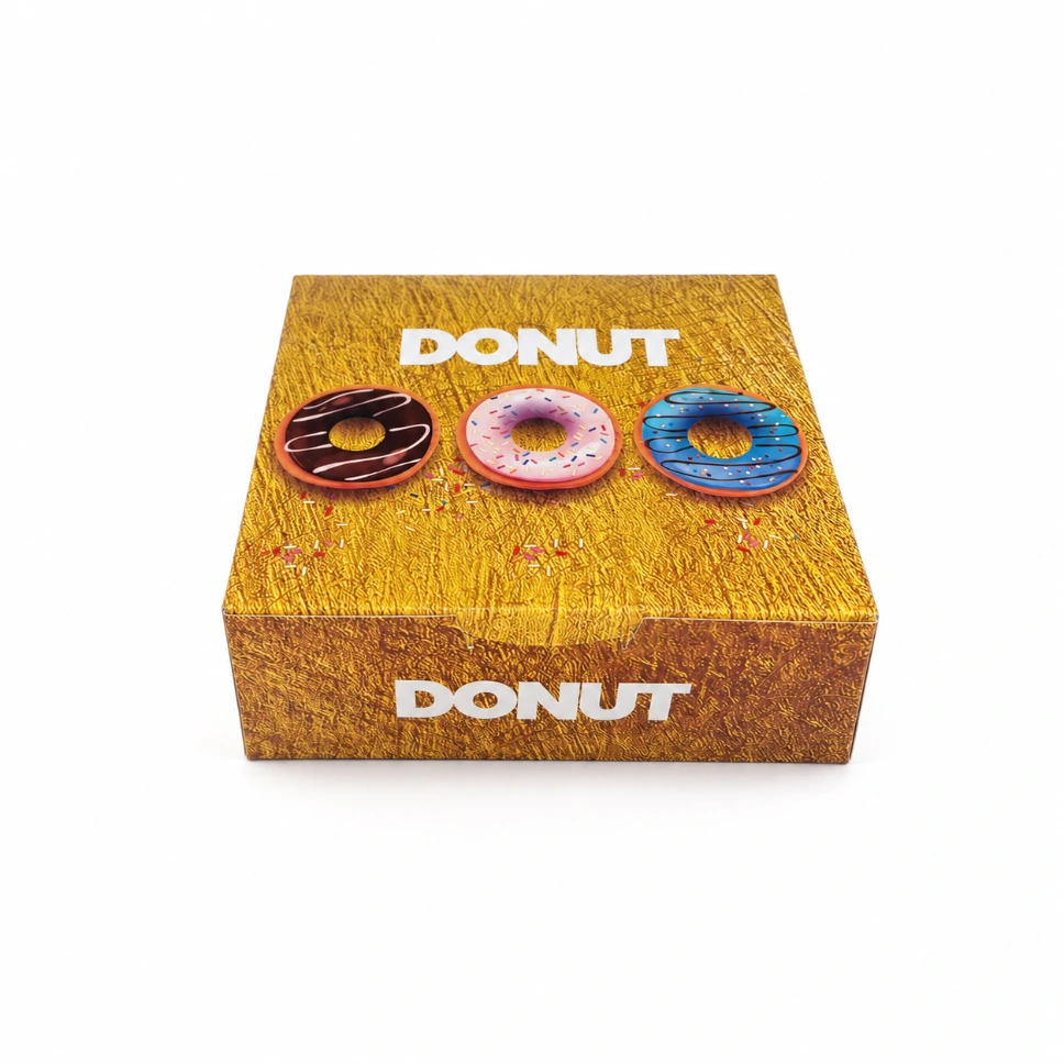 4er Donut Box - (19 x 18 x 8 cm) - 100 Stück