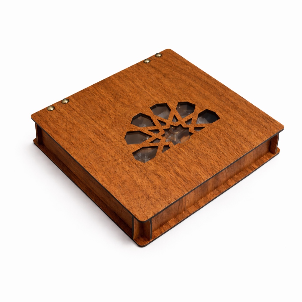 Wooden Dessert Box  /  HOLZBOX  -  M    (16-er Einteiler)
