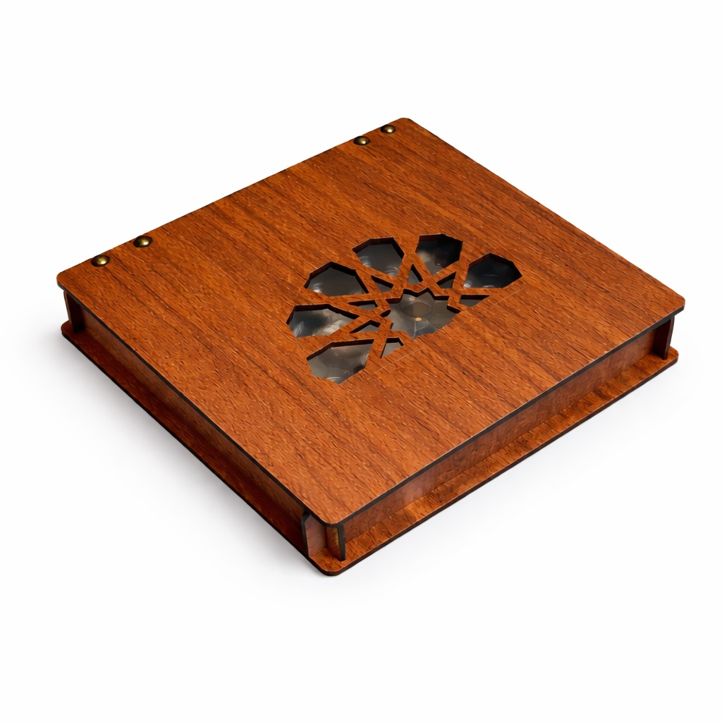 Wooden Dessert Box  /  HOLZBOX  -  L    (24-er Einteiler)