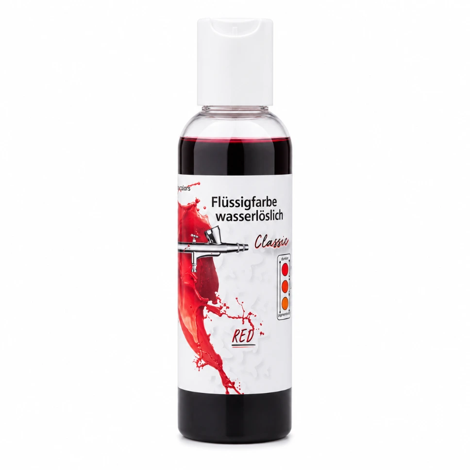 Flüssigfarbe wasserlöslich - ROT - 135 ml - (Food Colours)