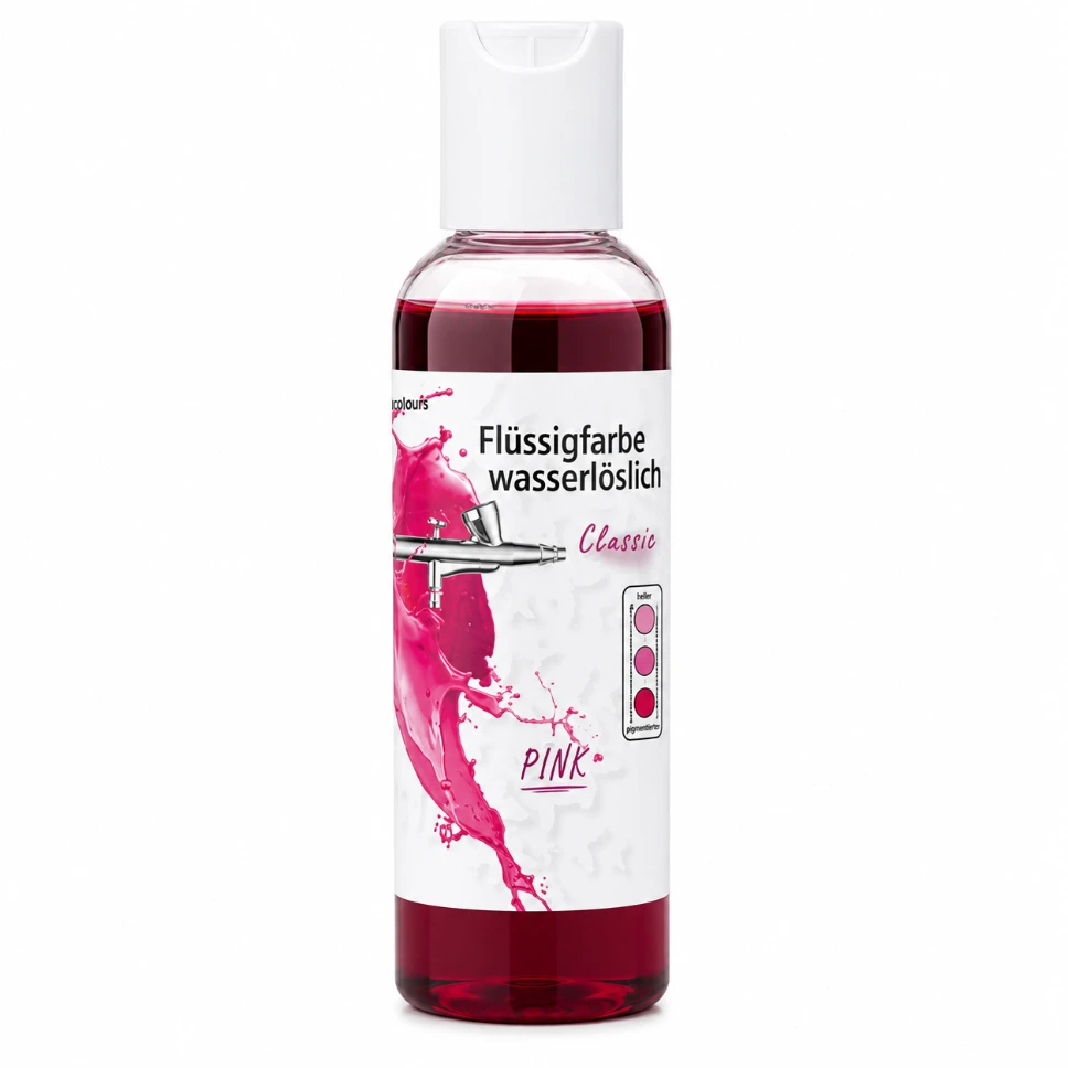 Flüssigfarbe wasserlöslich - PINK - 135 ml - (Food Colours)