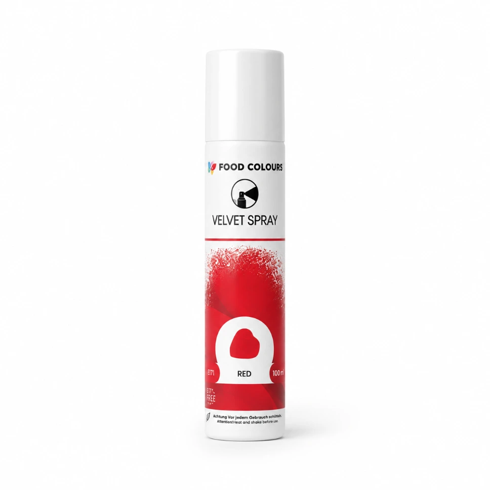 Velvet Spray - ROT - 100 ml - (Food Colours)