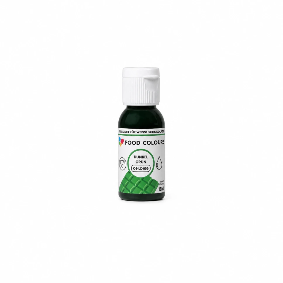 Schokoladenfarbe - DUNKELGRÜN - 18 ml - Food Colours